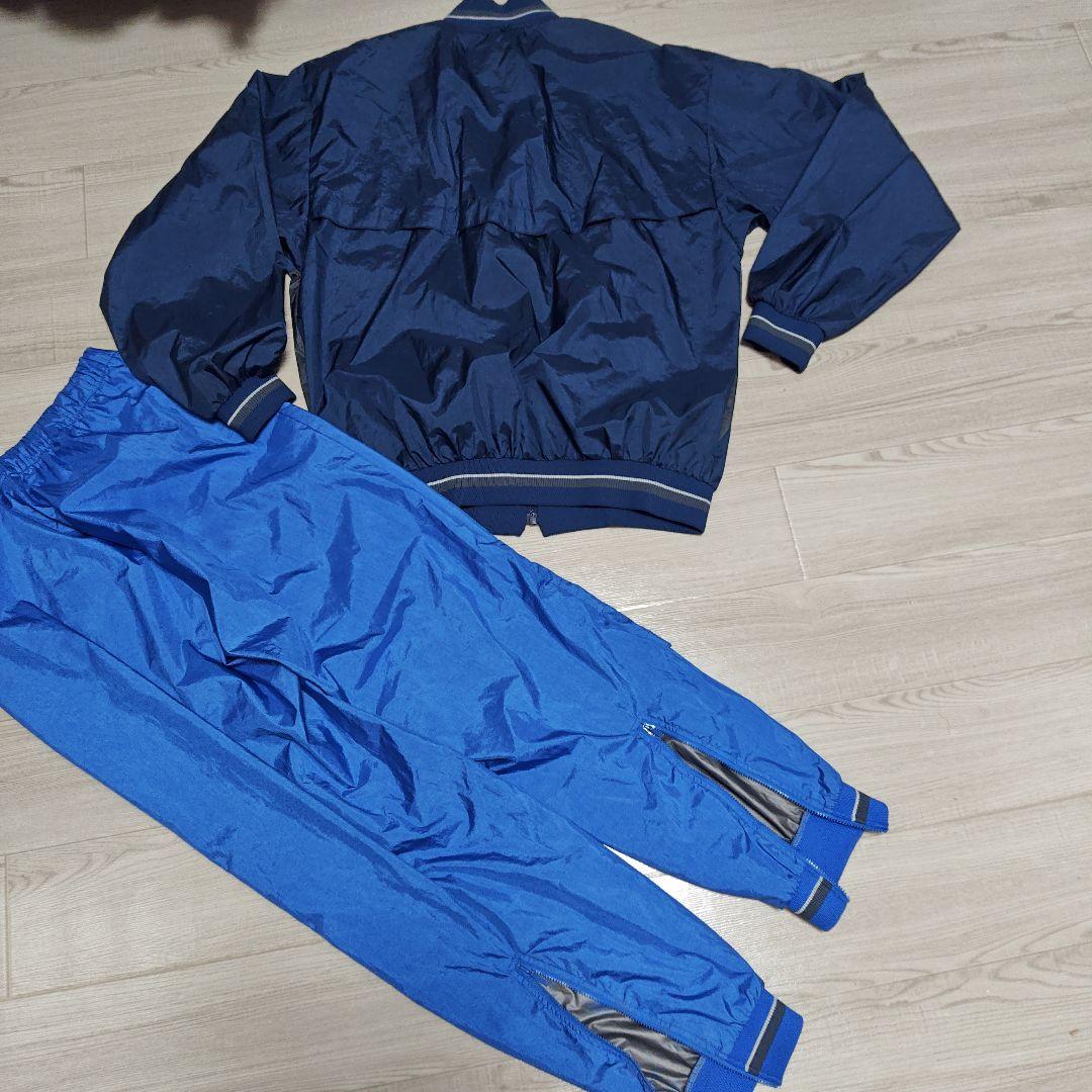 裏アルミ　PUMA 上下 80's90’sネイビー/ブルーヒットユニオン