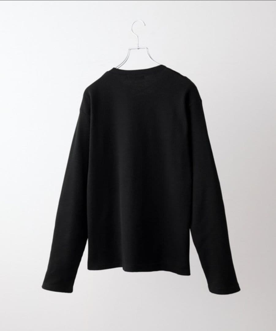 【CLEL】ファンクショナリー サーマルレースアップTシャツ　ブラック　M