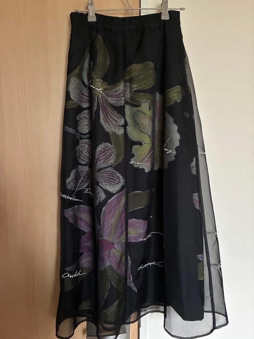 スカート KEITAMARUYAMA SHEER LAYERED SKIRT