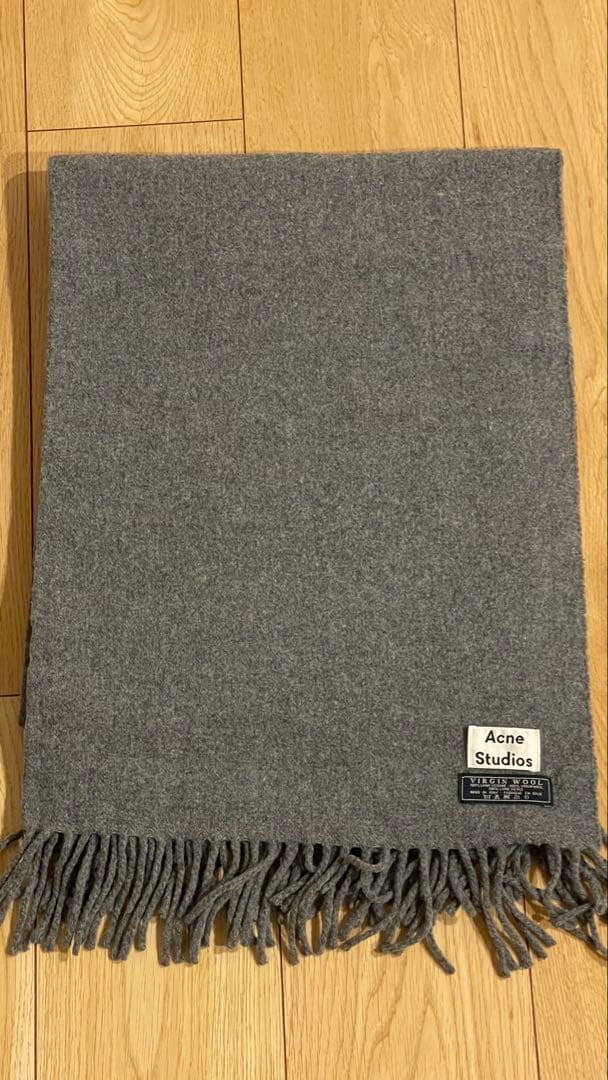 Acne Studios ウール グレー マフラー