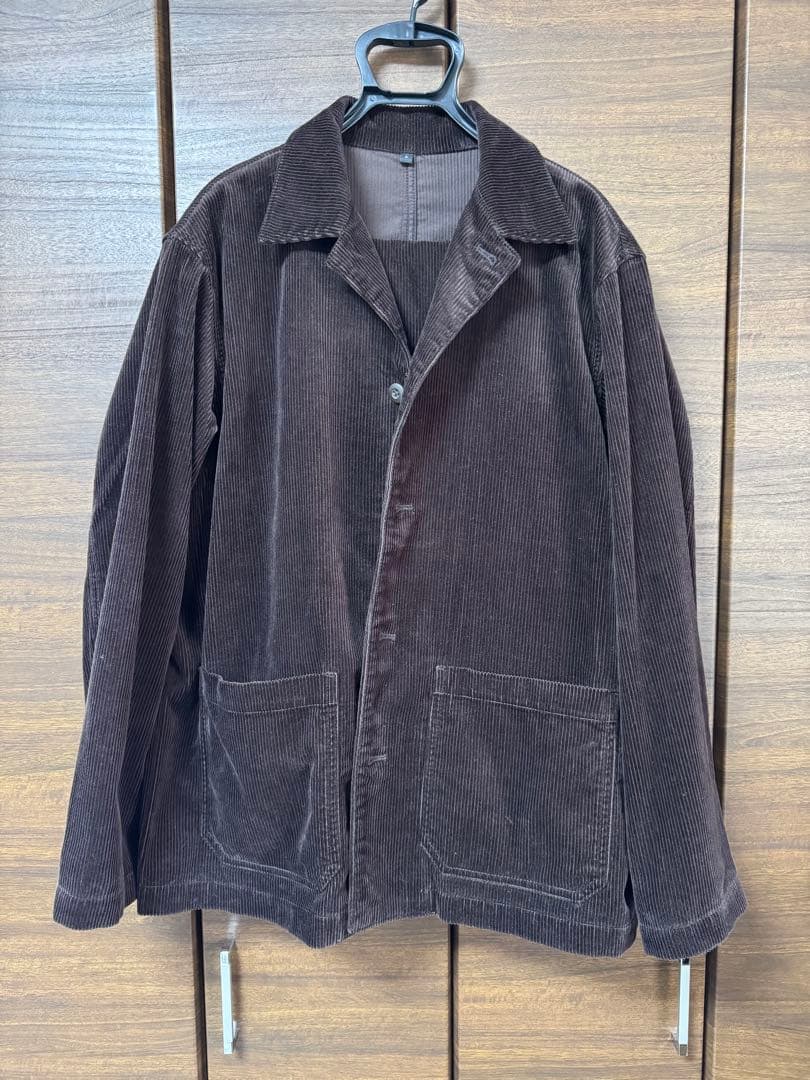 無印良品 木の実から作ったカポック混コーデュロイジャケット・ワイドパンツ セット