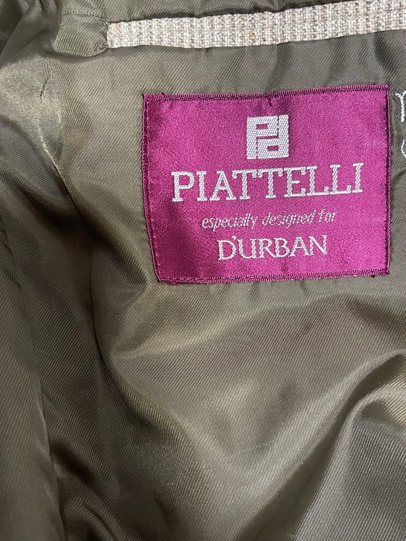 ダーバン PIATTELLI スーツ セットアップ メンズ ブラウン 古着