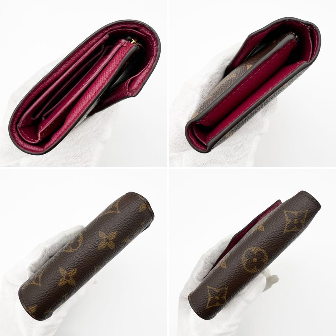 【美品】ヴィトン モノグラム ポルトフォイユ ヴィクトリーヌ フューシャ 財布