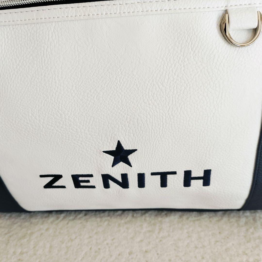 美品☆ZENITH ゼニスボストンバッグ ホワイト/ネイビー