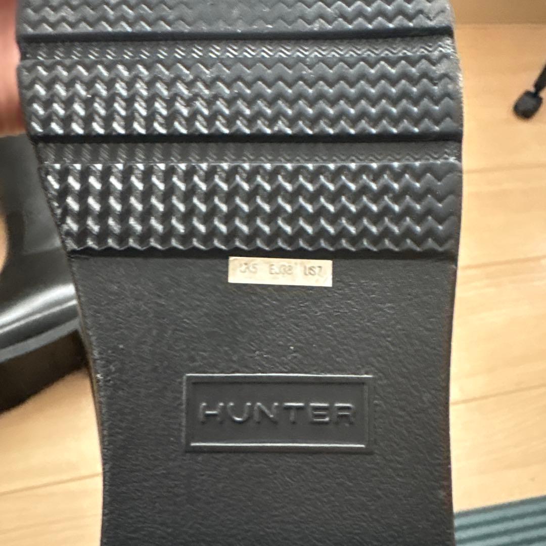 HUNTER レインブーツ 黒 38