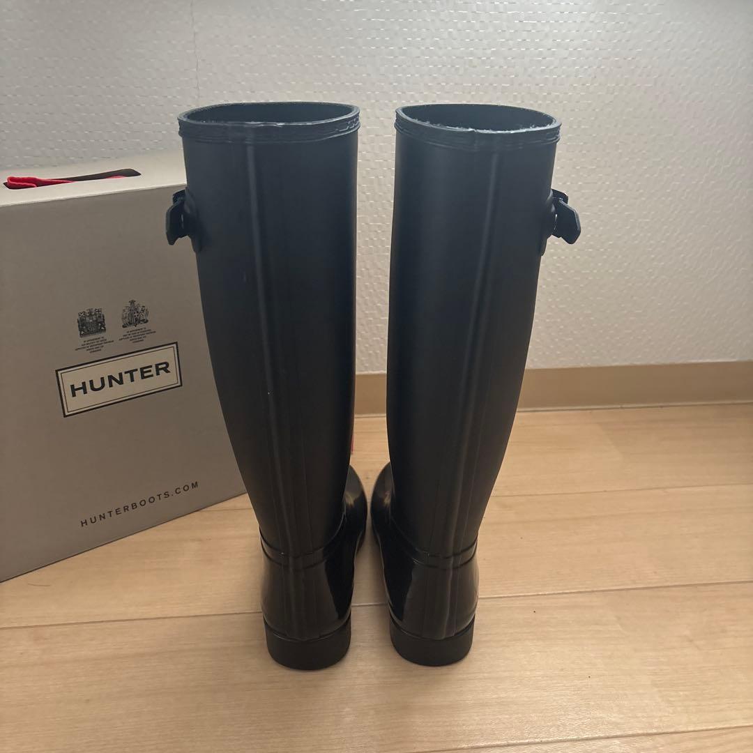 HUNTER レインブーツ 黒 38