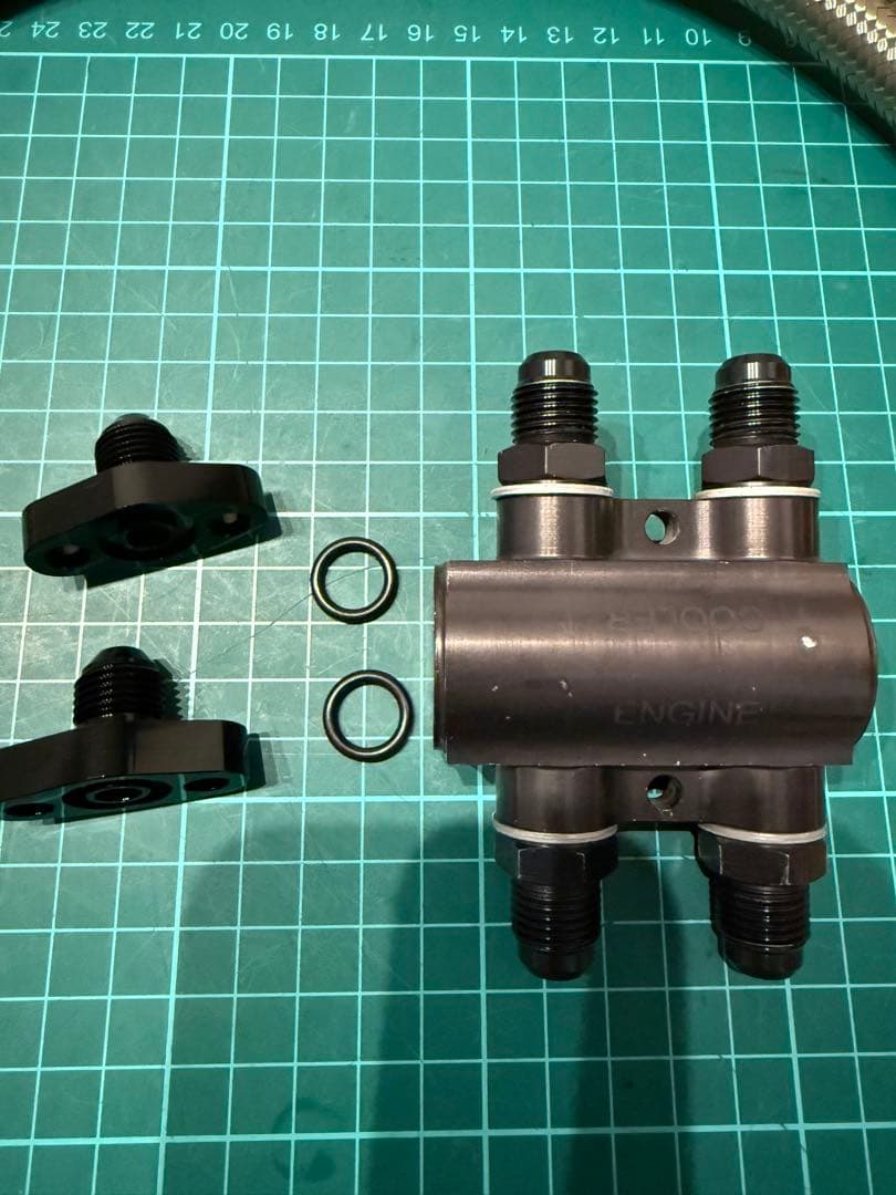 ゼファー400 ゼファーχ オイルクーラー　サイド廻し　ホースセット　アクティブ
