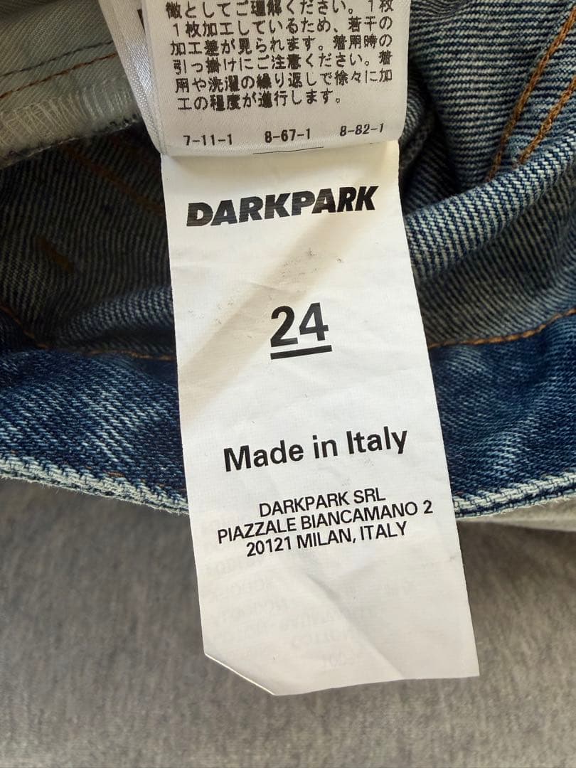【DARKPARK/ダークパーク】INES MEDIUM WASH デニム 24