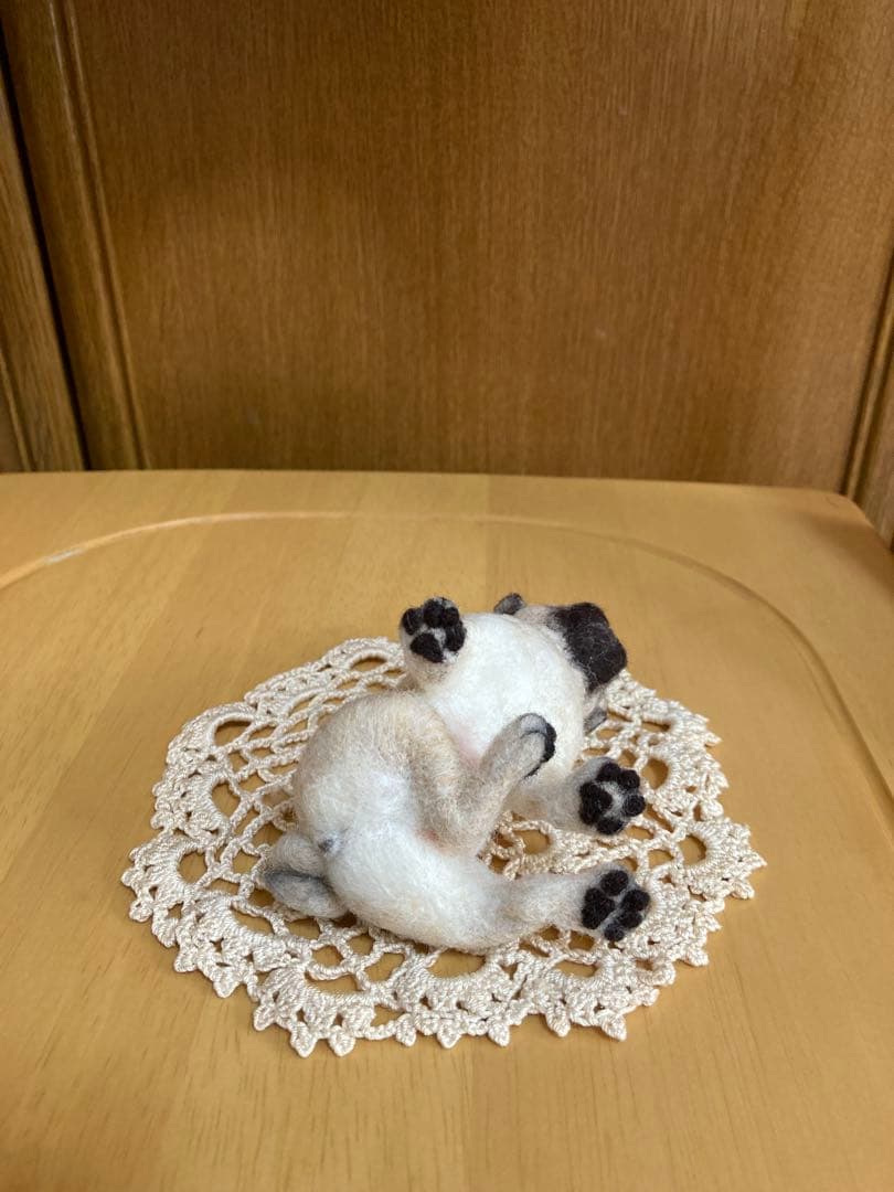 羊毛フェルト ハンドメイド　パグ