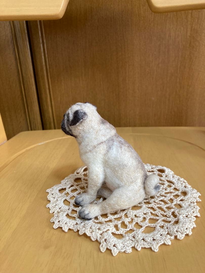 羊毛フェルト ハンドメイド　パグ