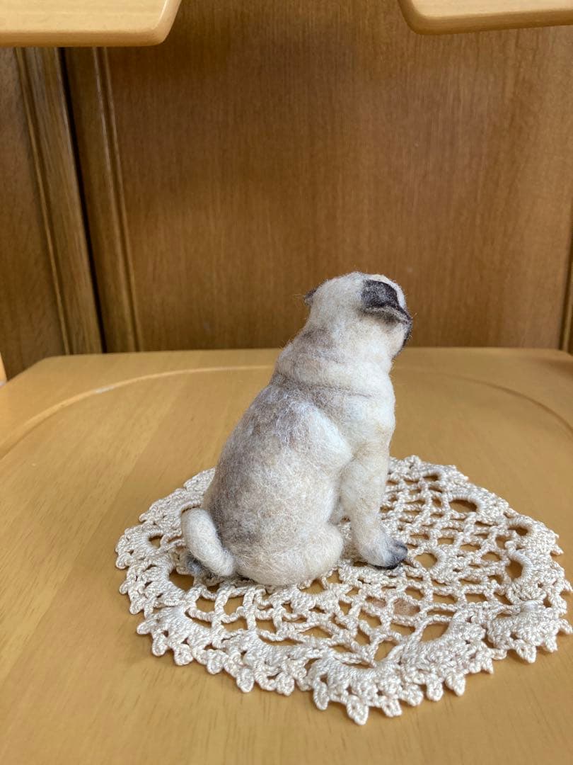 羊毛フェルト ハンドメイド　パグ