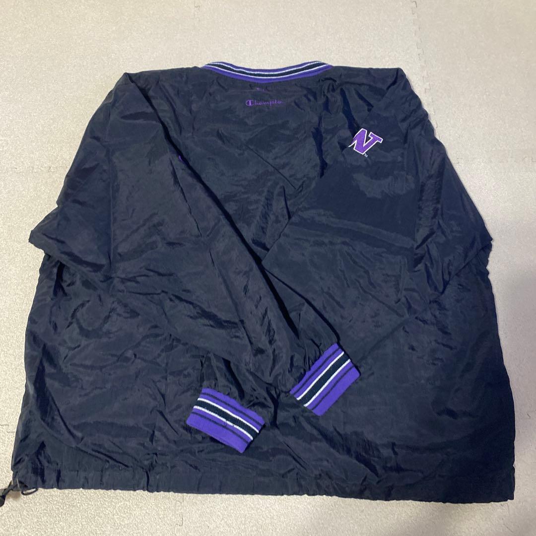 Champion Washington ナイロンジャケット黒紫