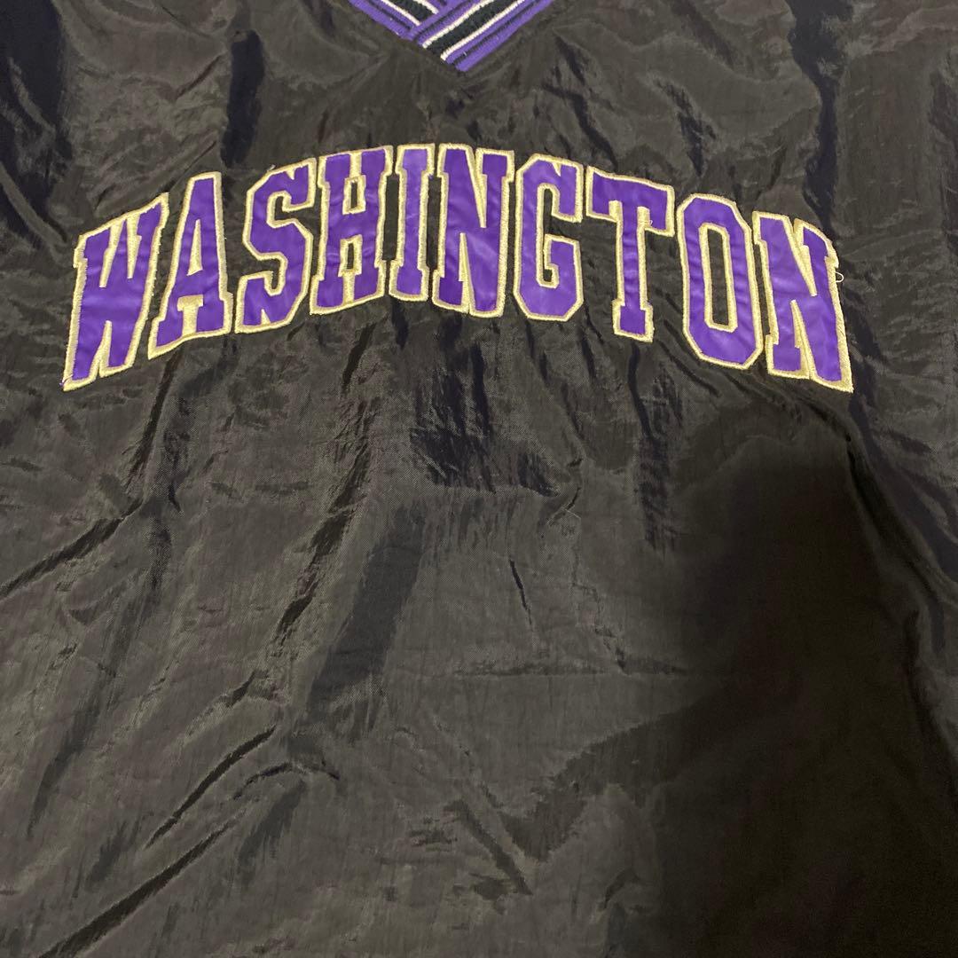 Champion Washington ナイロンジャケット黒紫
