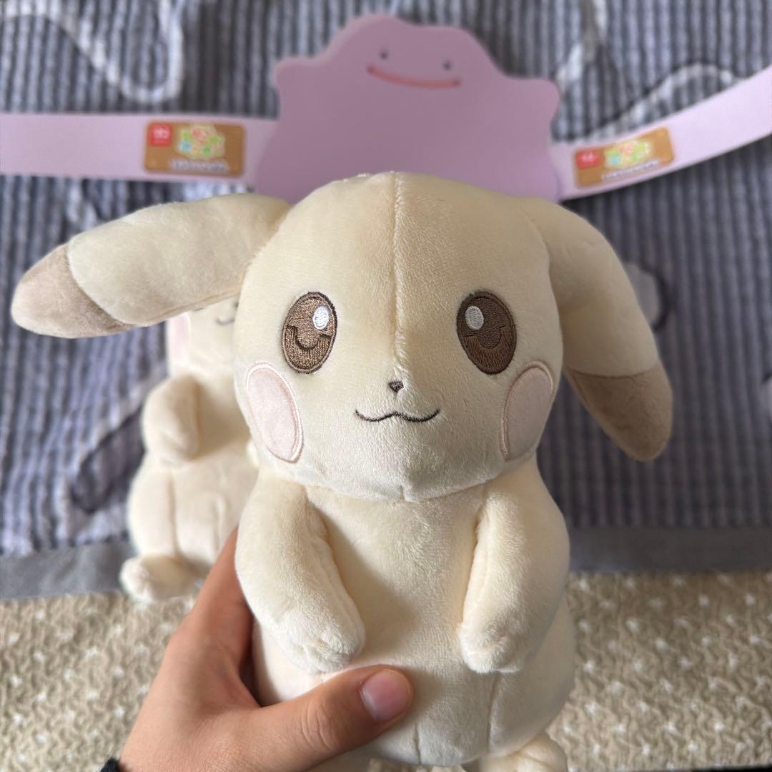チ*マ様 【即日発送】ぬいぐるみ ぽこ あ ポケモン ピカチュウ（うすいろ）【新
