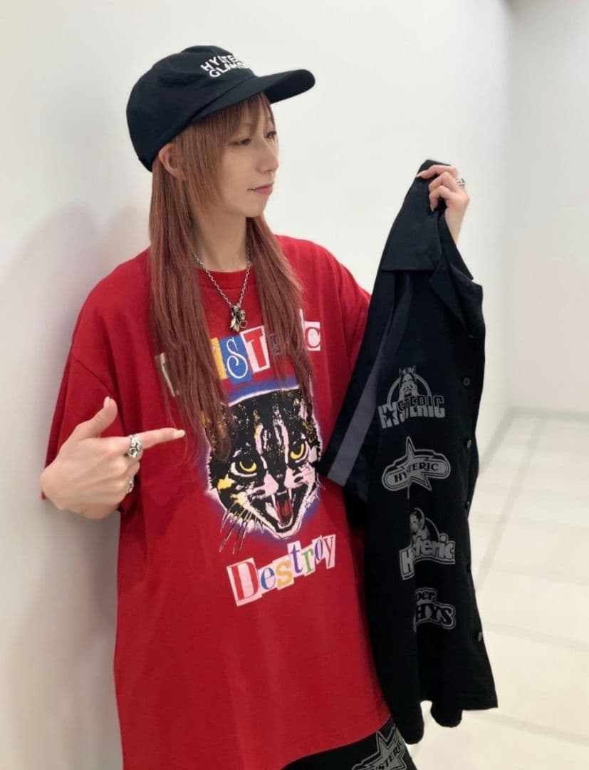 【即完品】 HYSTERIC CAT SCRATCH FEVER 猫 Tシャツ