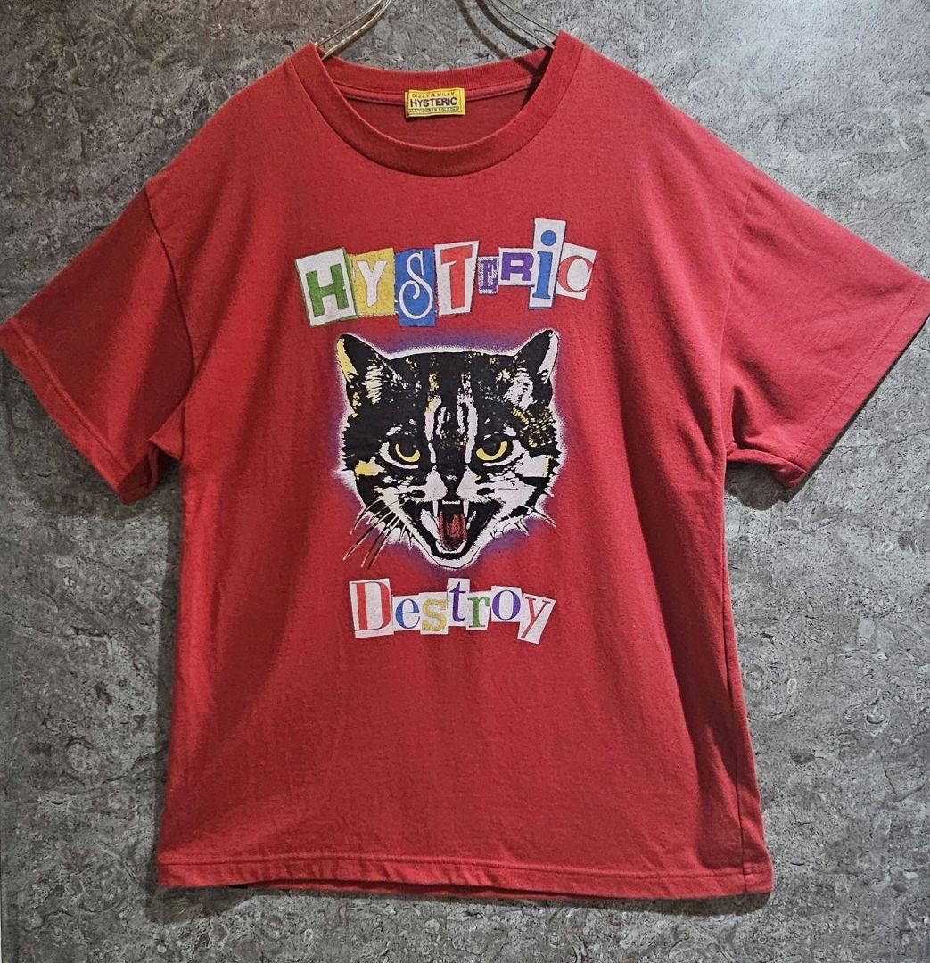【即完品】 HYSTERIC CAT SCRATCH FEVER 猫 Tシャツ