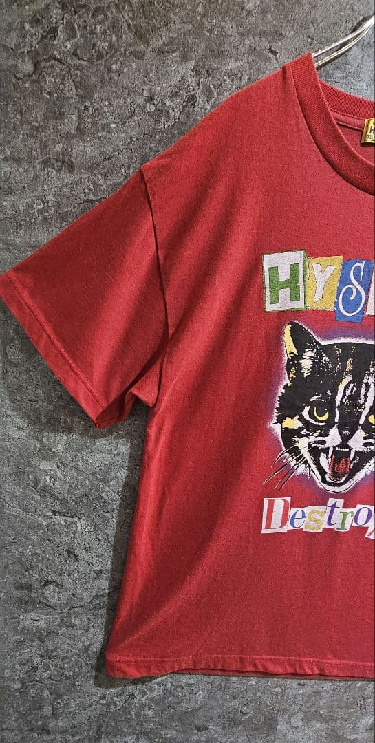 【即完品】 HYSTERIC CAT SCRATCH FEVER 猫 Tシャツ