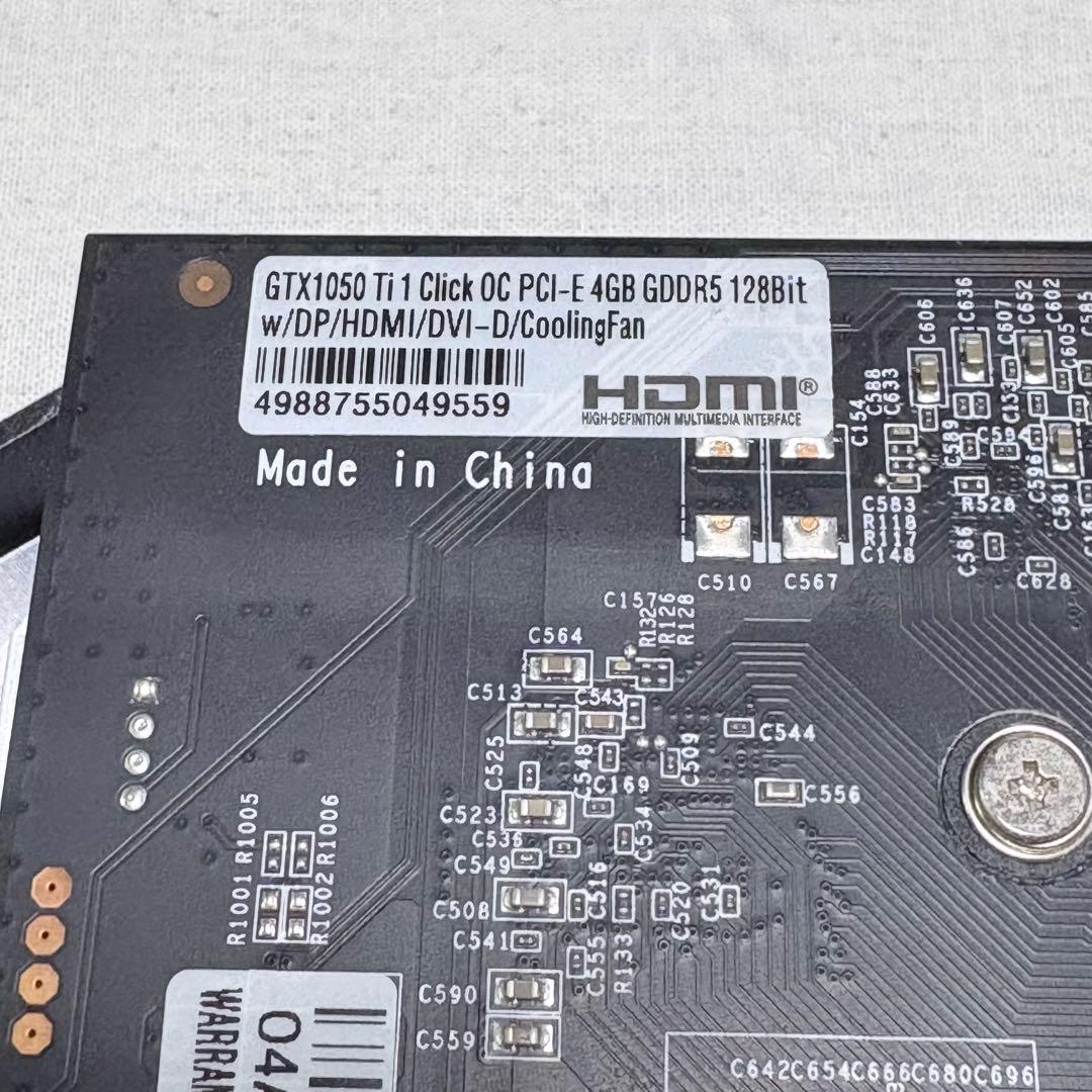 GeForce GTX1050ti 4GB グラフィックボード