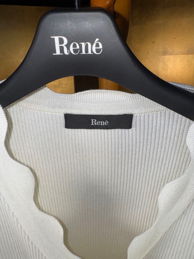 【Reneルネ】新品タグ付き定価36,600円ウォッシャブルカーディガン36
