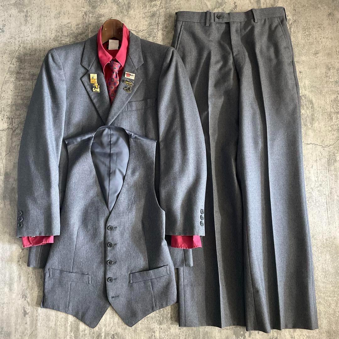 極美品 スリーピース × Yves saint Laurentネクタイ