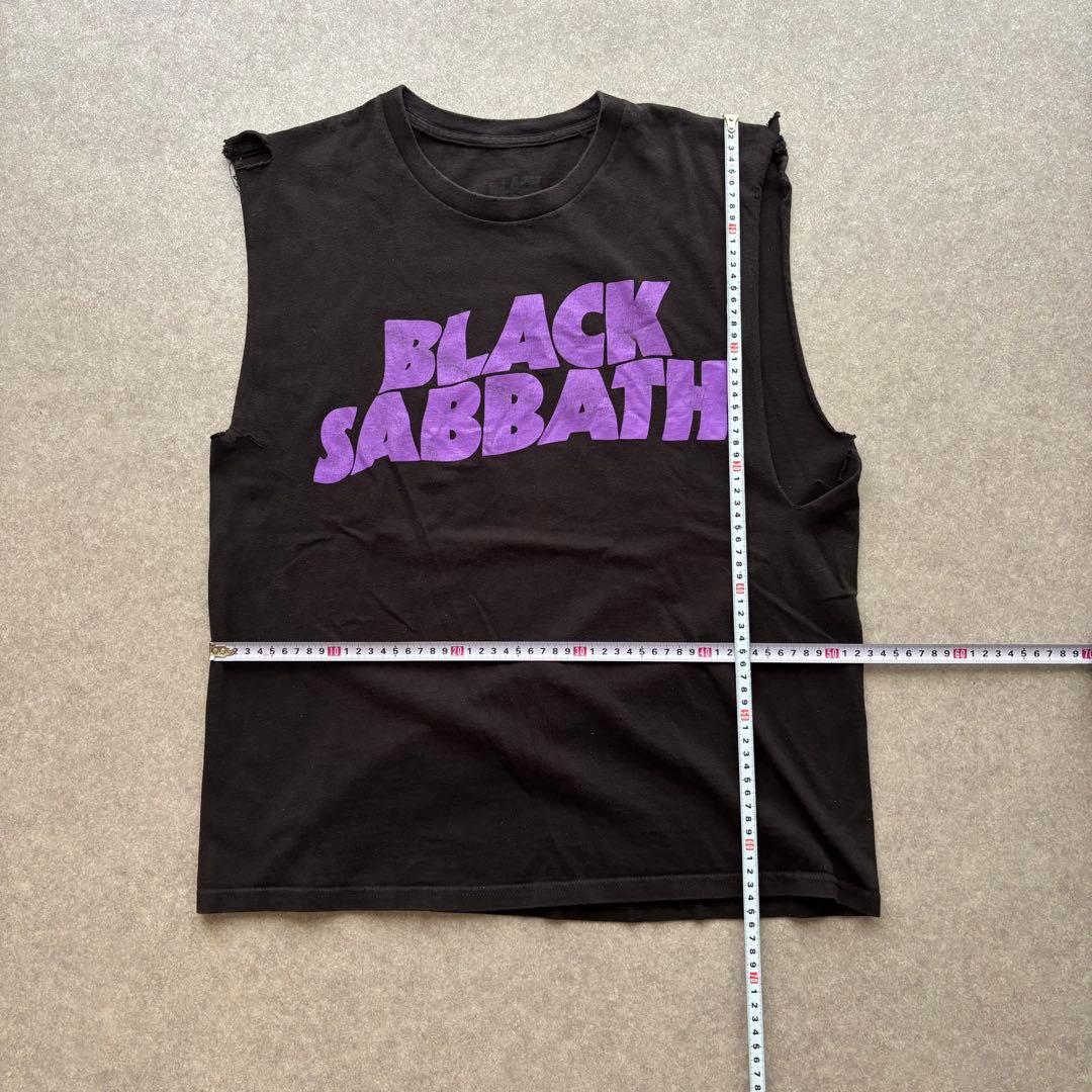 BLACK SABBATH ノースリーブTシャツ 黒 Lサイズ　バンド　メタル