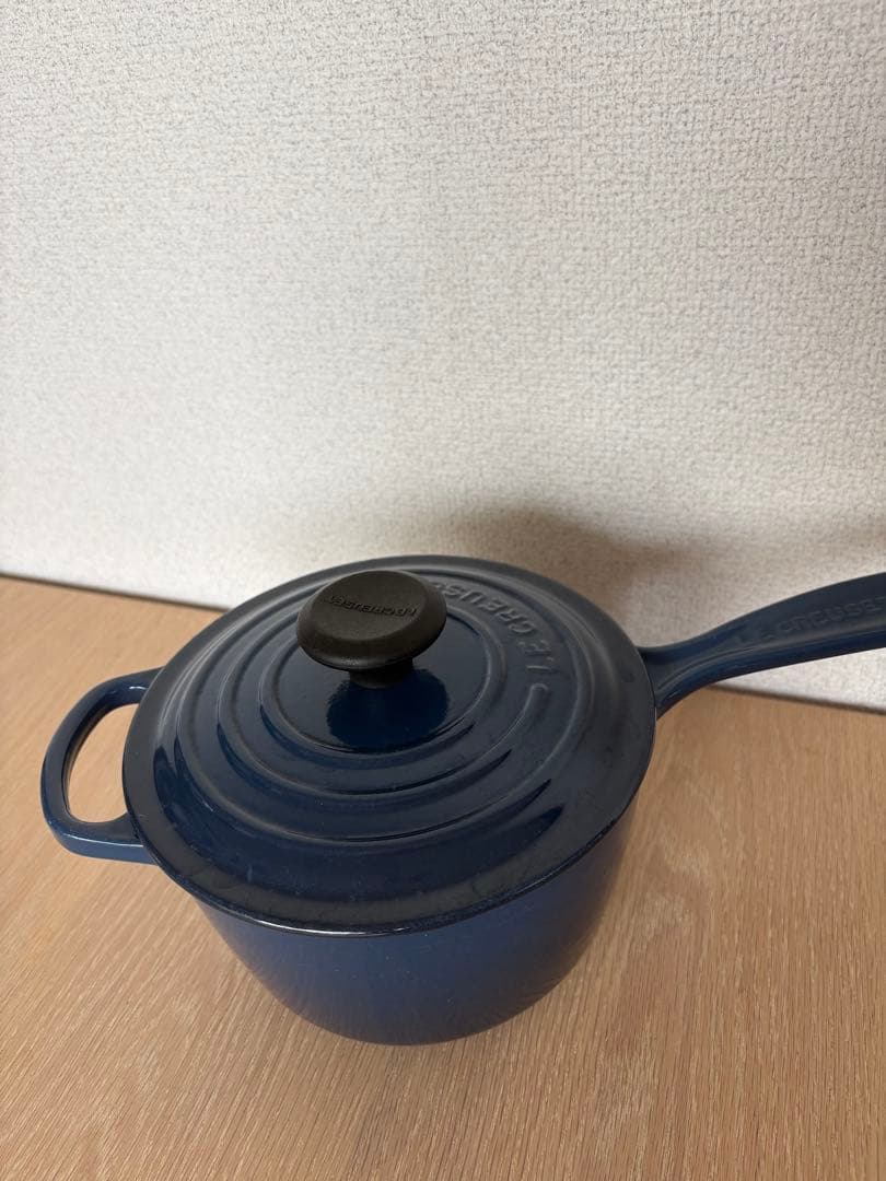 ル・クルーゼ　シグニチャー ソースパン 16cm ネイビー