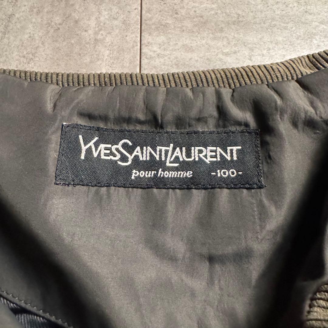 【希少】YSL イブサンローラン コーデュロイ付きブルゾン ナイロンジャケット