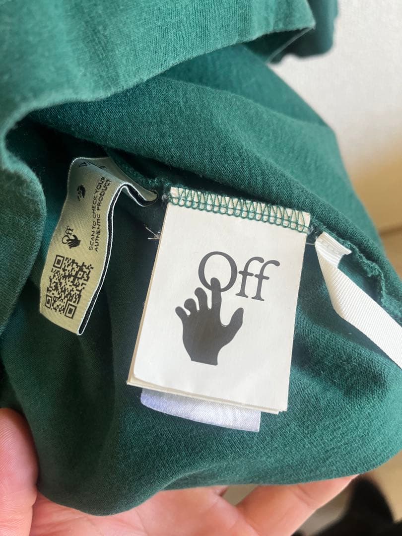 オフホワイトoff-white ロンT Lサイズ