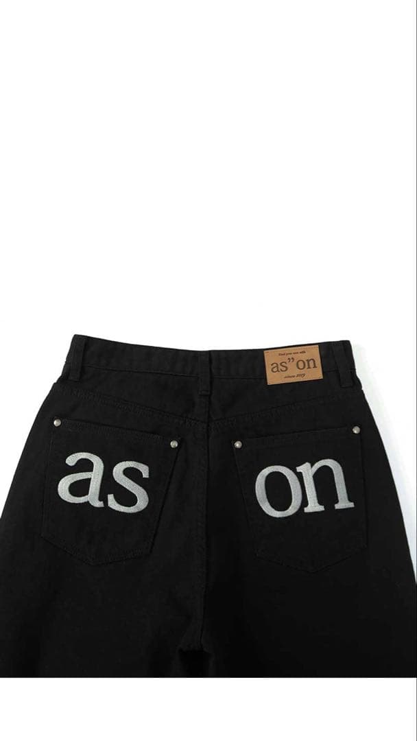 公式 ason SMOG WIDE PANTS アズオン パンツ デニム