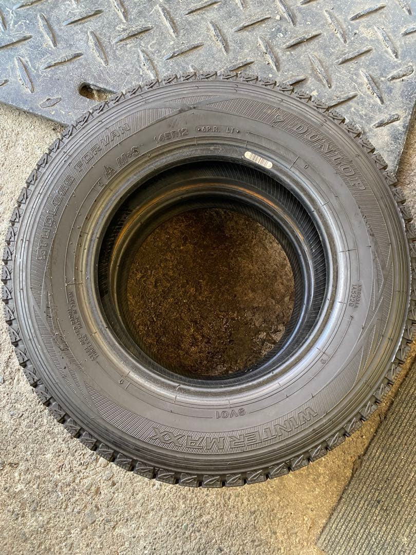DUNLOP WINTERMAXX 145R12 6PR LT 2本セット送料込