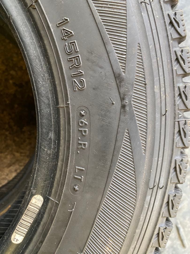 DUNLOP WINTERMAXX 145R12 6PR LT 2本セット送料込