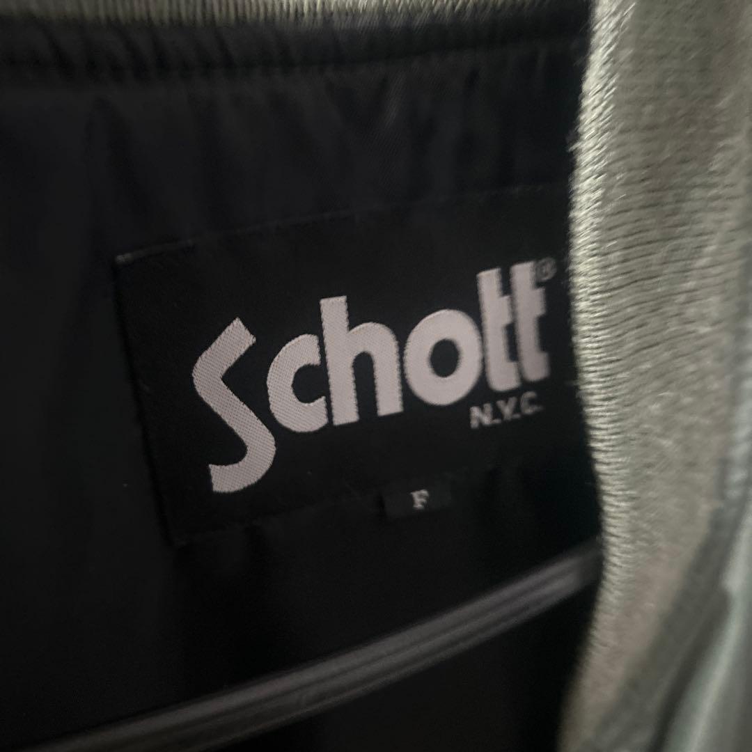 J*y様 Schott MA-1 フライトジャケット グレー サイズF