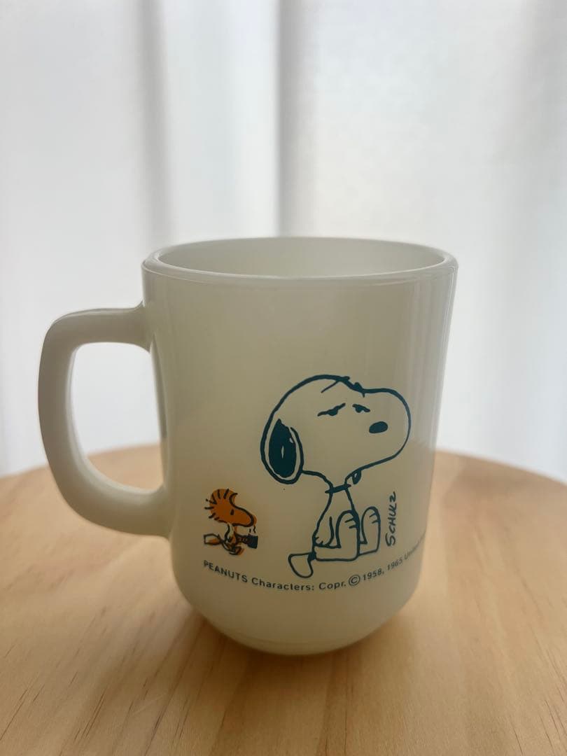 ファイヤーキング　snoopyミルクガラス製品　マグカップ　お値下げ中！