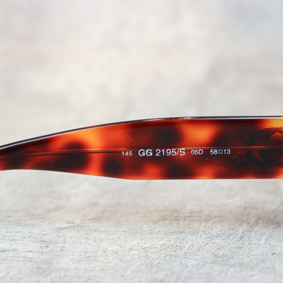GUCC Iグッチ サングラス GG ロゴ べっ甲 オーバル ユニセックス 箱