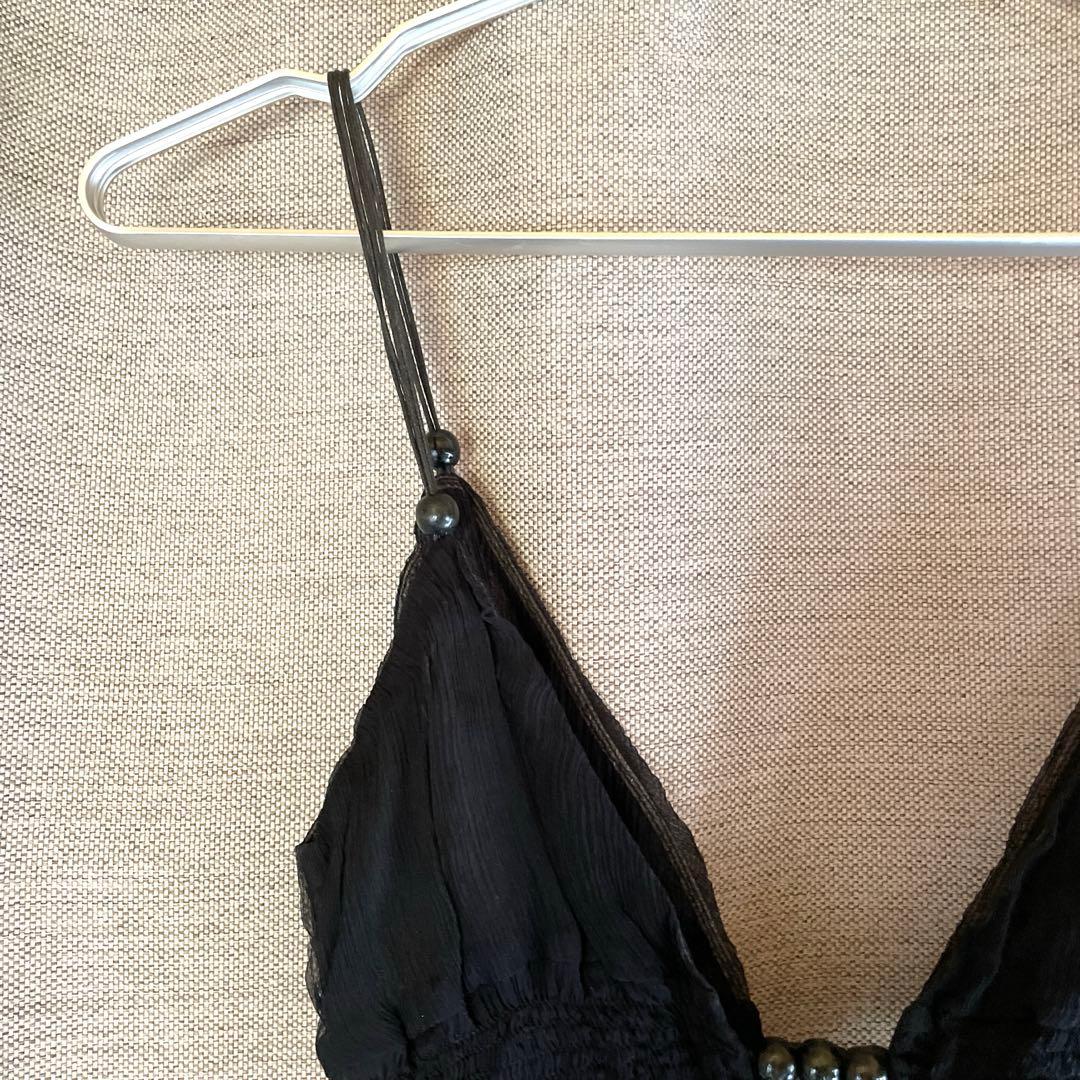 CHLOE' 【希少 美品】黒シフォン★キャミソール