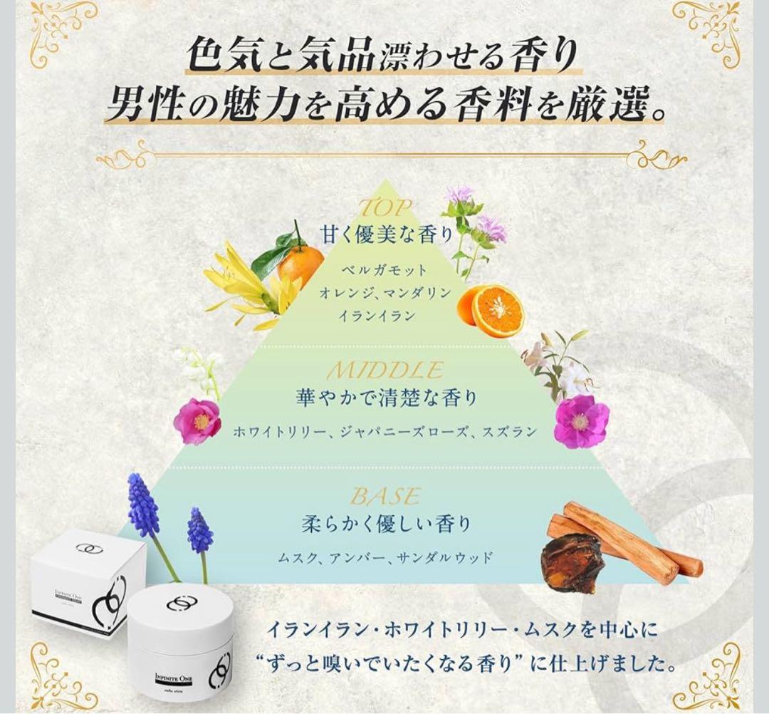 インフィニットワン ステラホワイト 練り香水 メンズ 30g