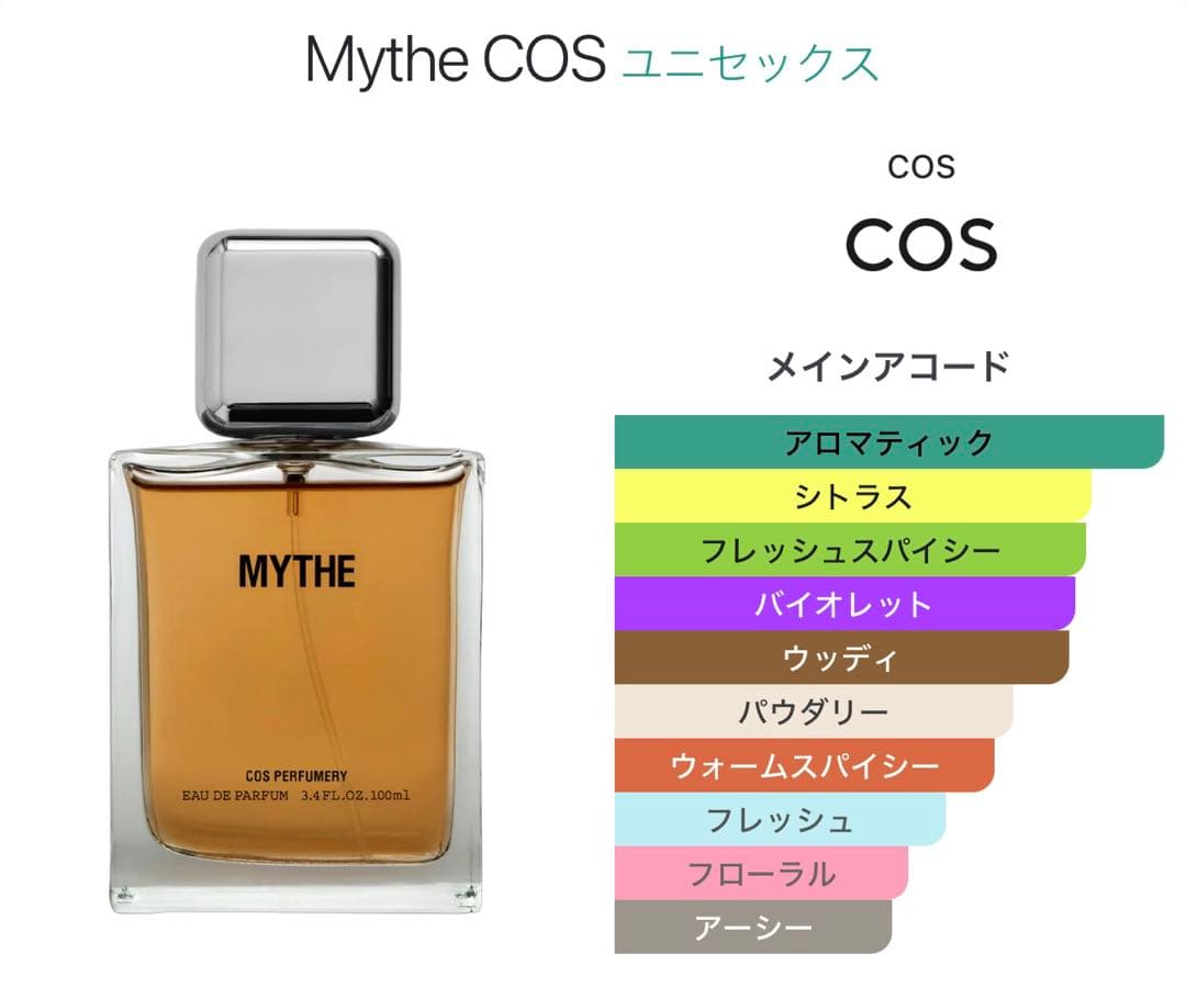 COS 香水 MYTHE オードパルファム 100ml 【日本未発売！】