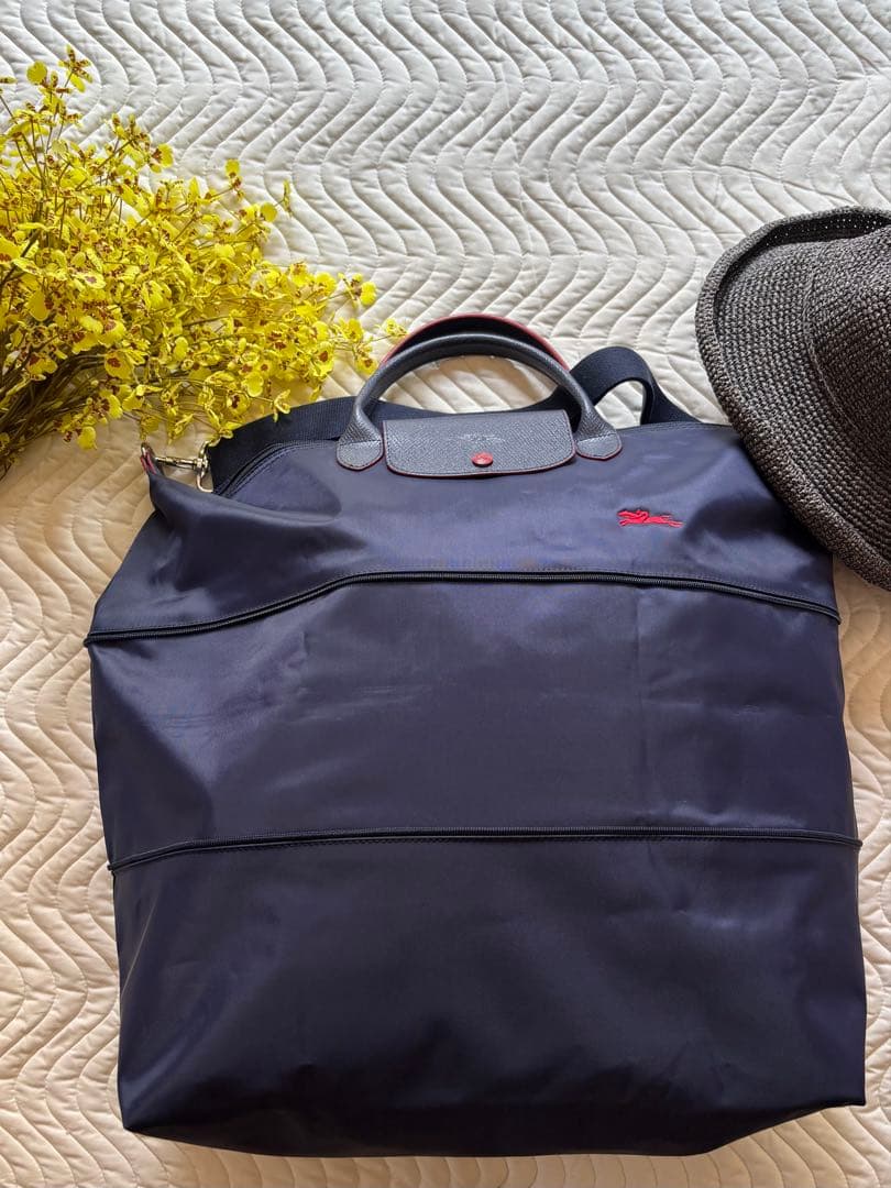 LONGCHAMP サイズ変更可能旅行バッグ　ボストンバッグ未使用に近い一回使用