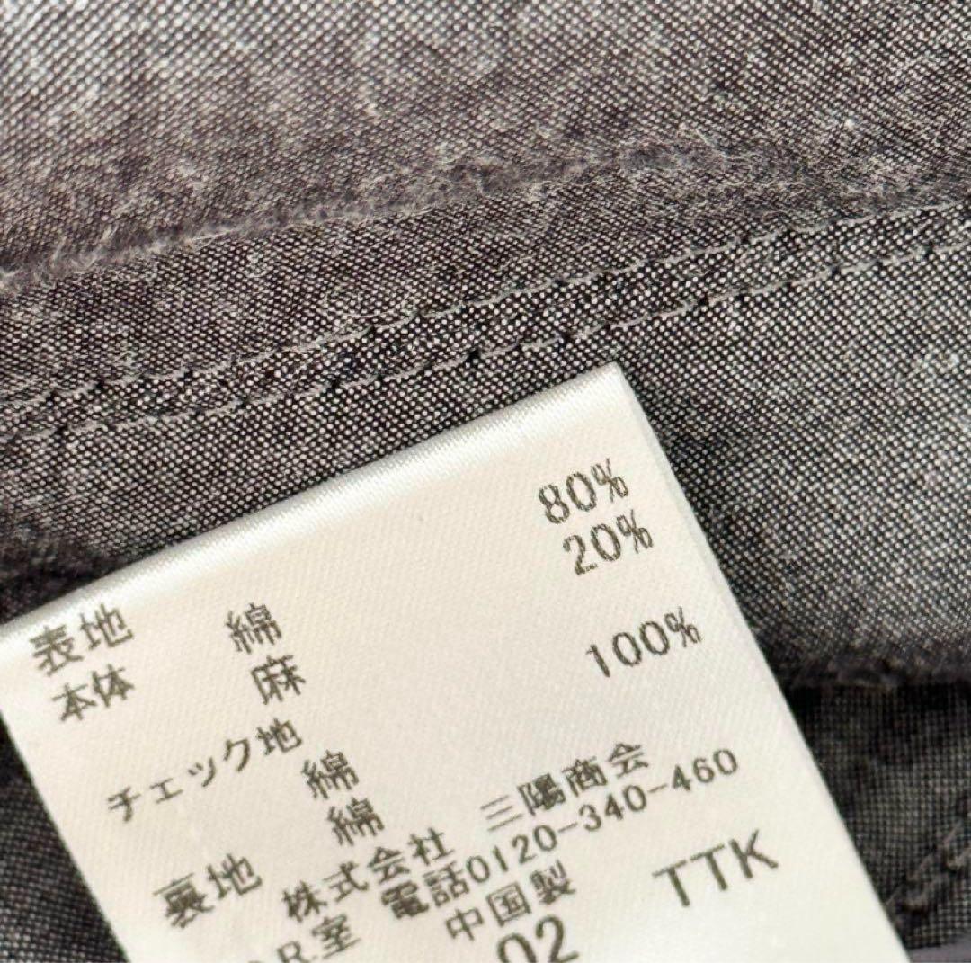 BURBERRY BLACK LABEL テーラードジャケット　リネン混