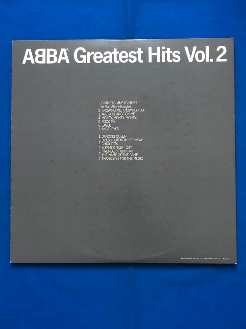 LP♢アバ♢グレイテスト・ヒッツ Vol.2♢♢帯付♢うg5059w50