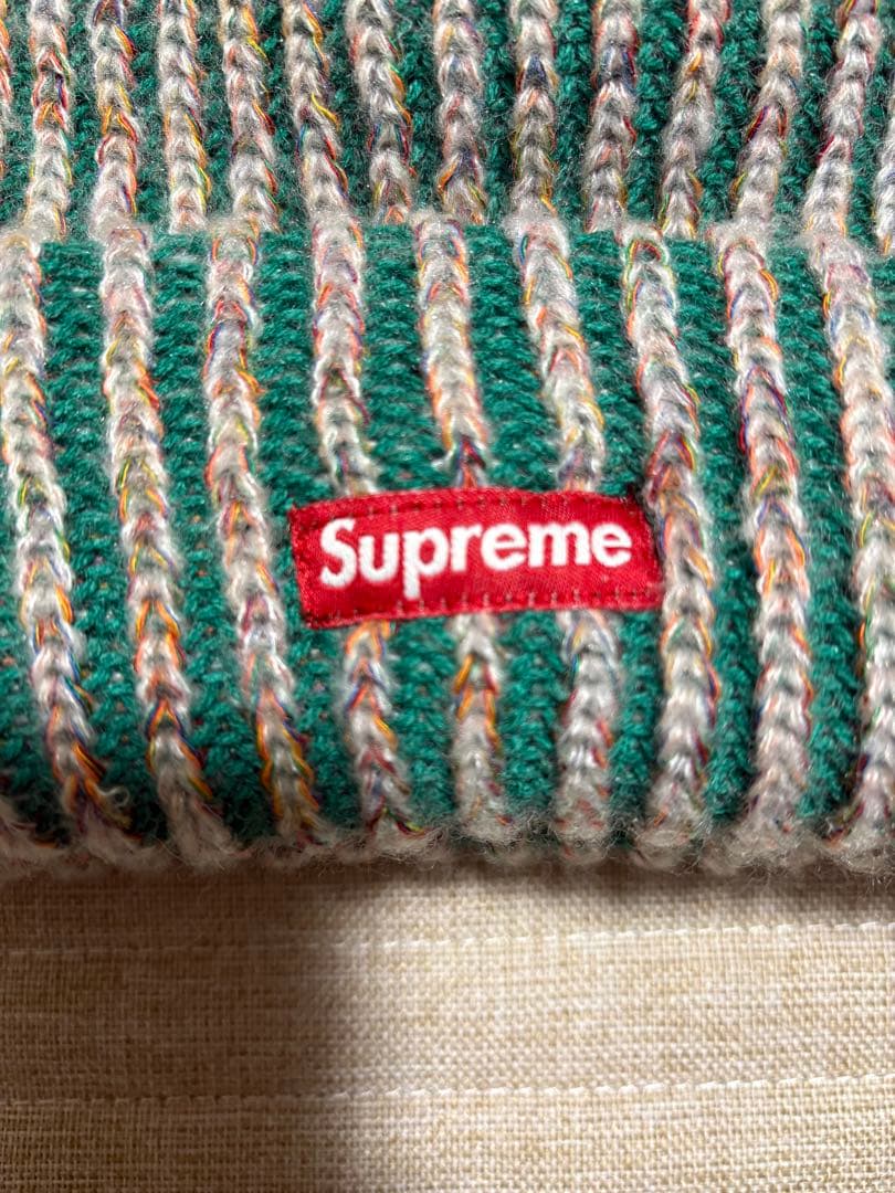 Supreme ストライプ ニット帽