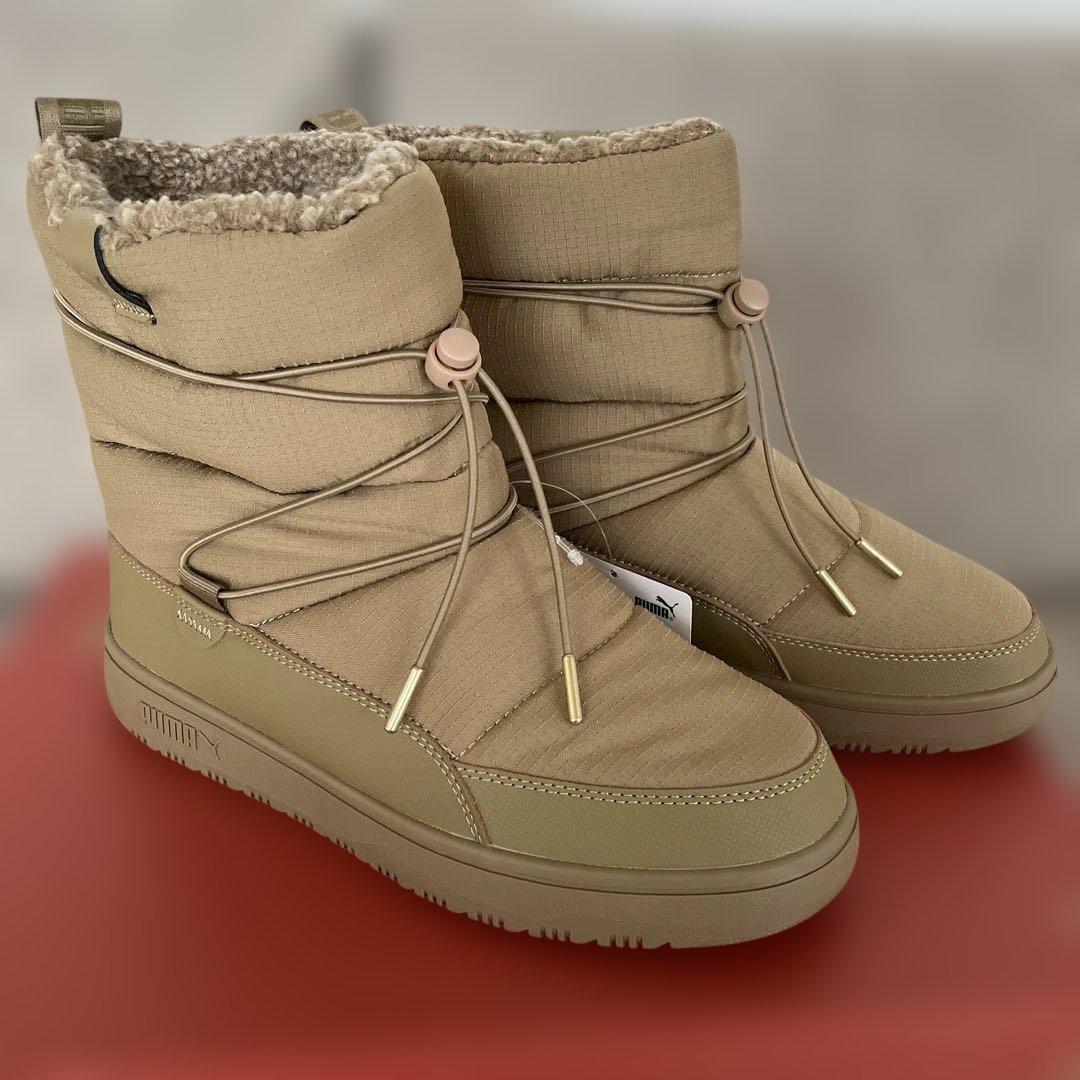 PUMA スノーバエ　ウィメンズ　ベージュ　24.5cm