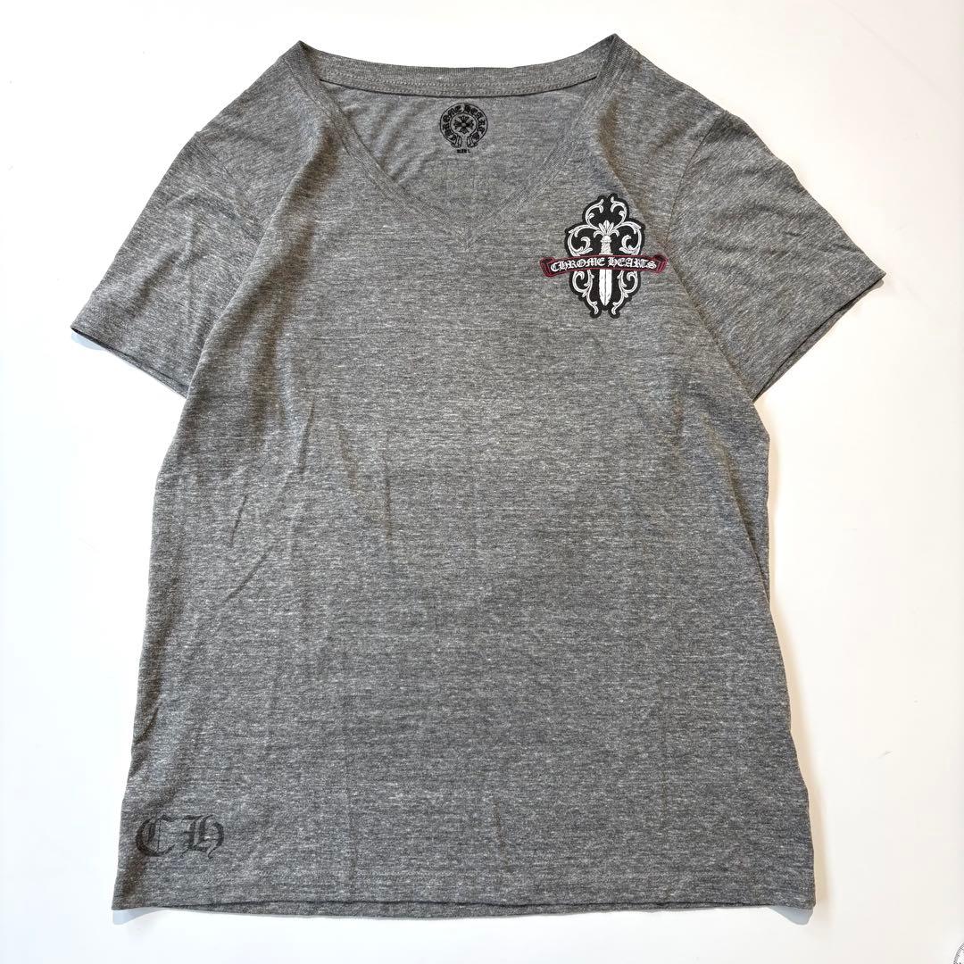 CHROME HEARTS Tシャツ Vネック ヴァインダガー カモフラ L