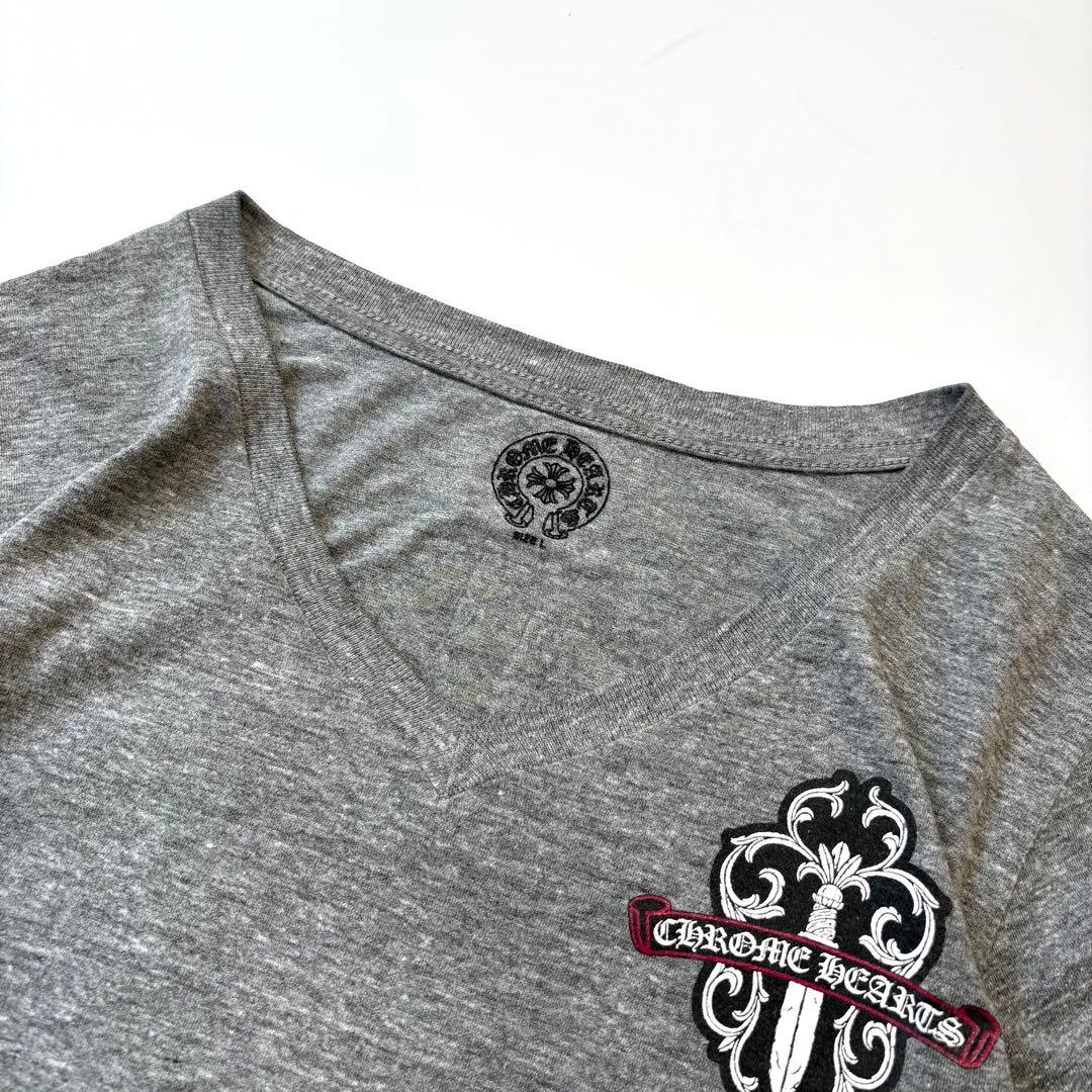 CHROME HEARTS Tシャツ Vネック ヴァインダガー カモフラ L