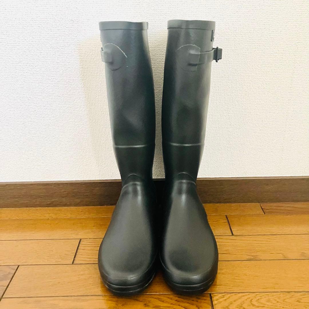 新品未使用☆AIGLE（エーグル）シャンタベルレインブーツ 37 黒　ラバー