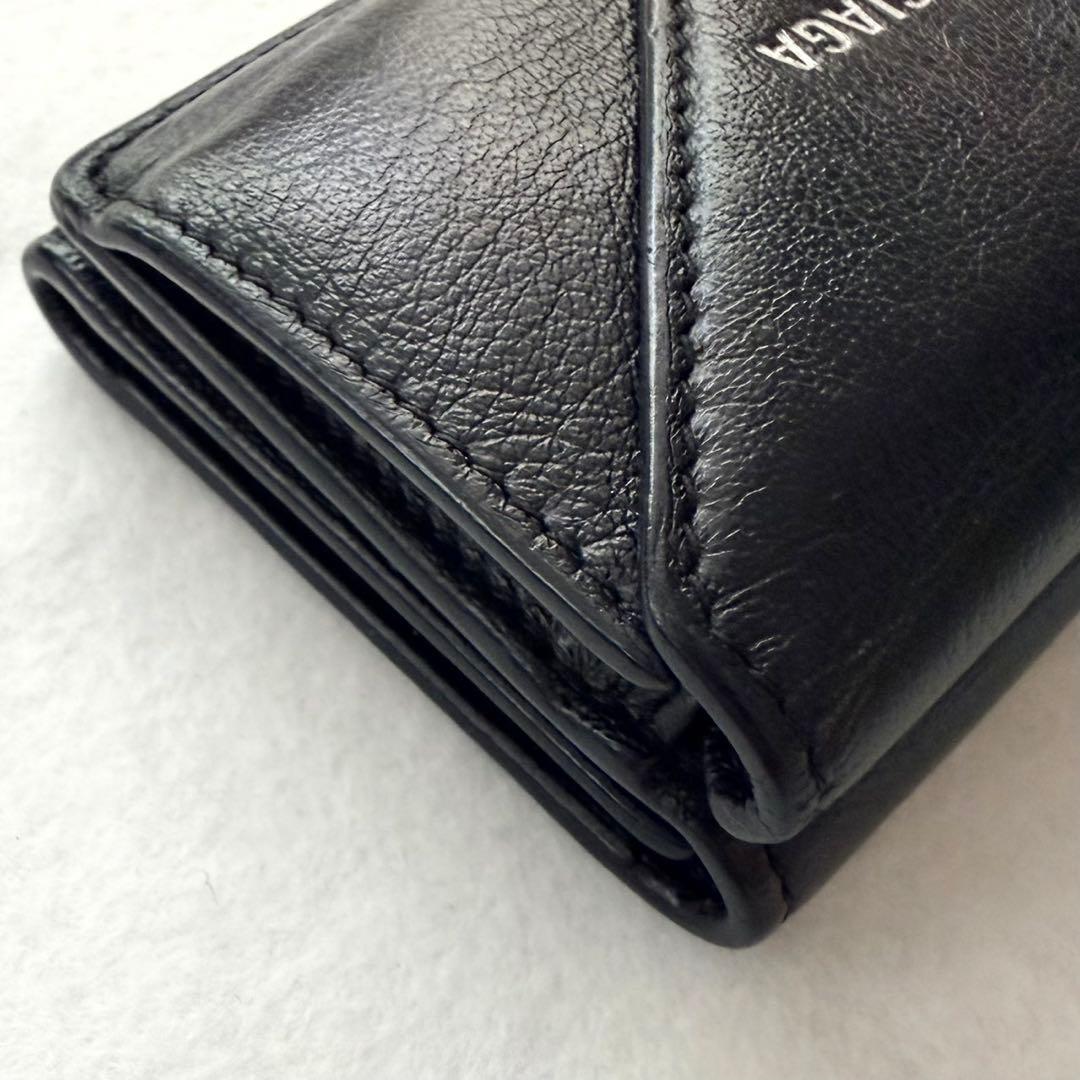 BALENCIAGA バレンシアガ 財布　ペーパー ミニ ウォレット ブラック