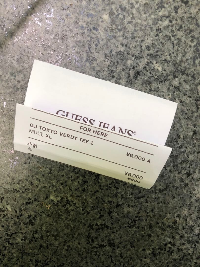 verdy guess jeans原宿 オープン記念Tシャツ
