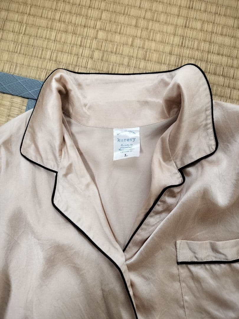kurevy シルクパジャマセット L