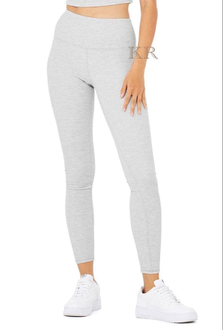 ★ alo yoga ★ ワッフル レギンス ヘザーグレー XXS