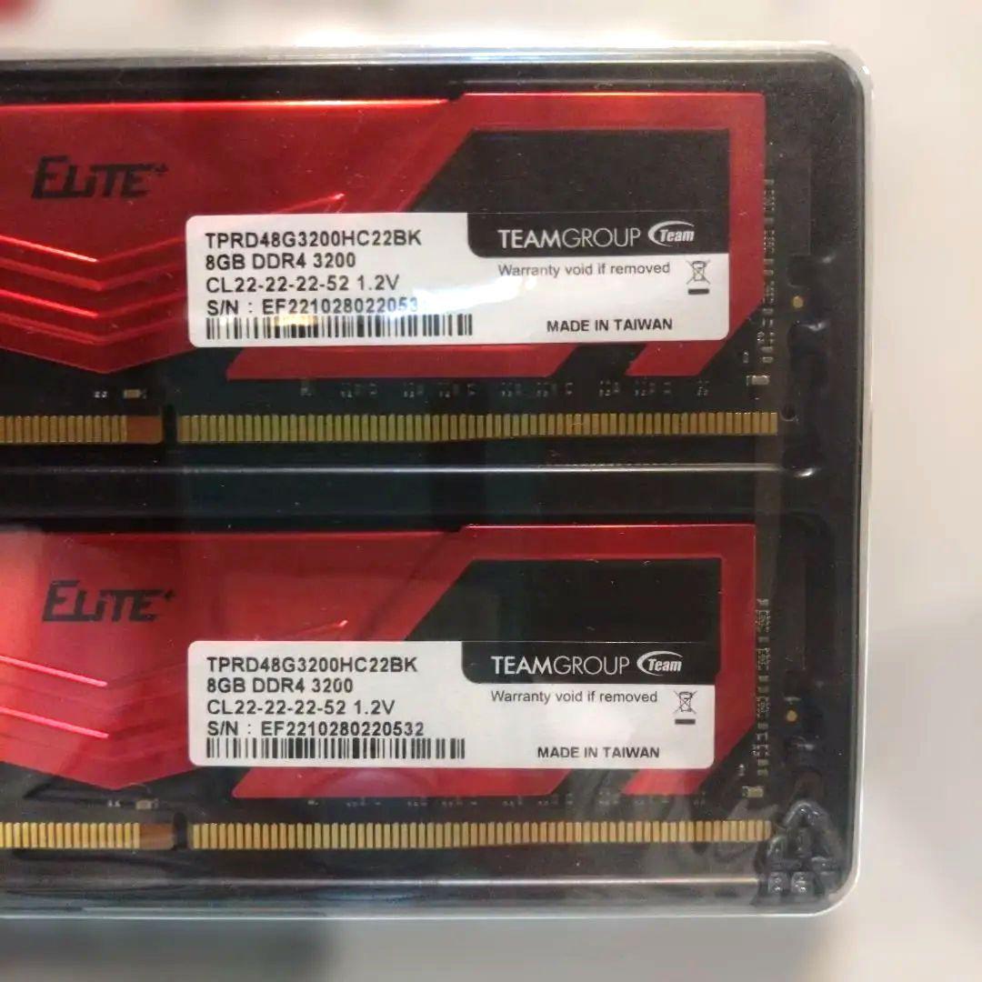 TEAMGROUP ELITE DDR4 2×8GB3200 メモリー